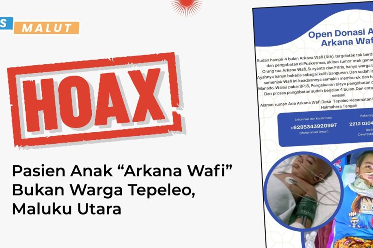 Donasi Anak Penderita Kanker Hoaks, Pemprov Malut: Warga Jangan Terjebak Disinformasi