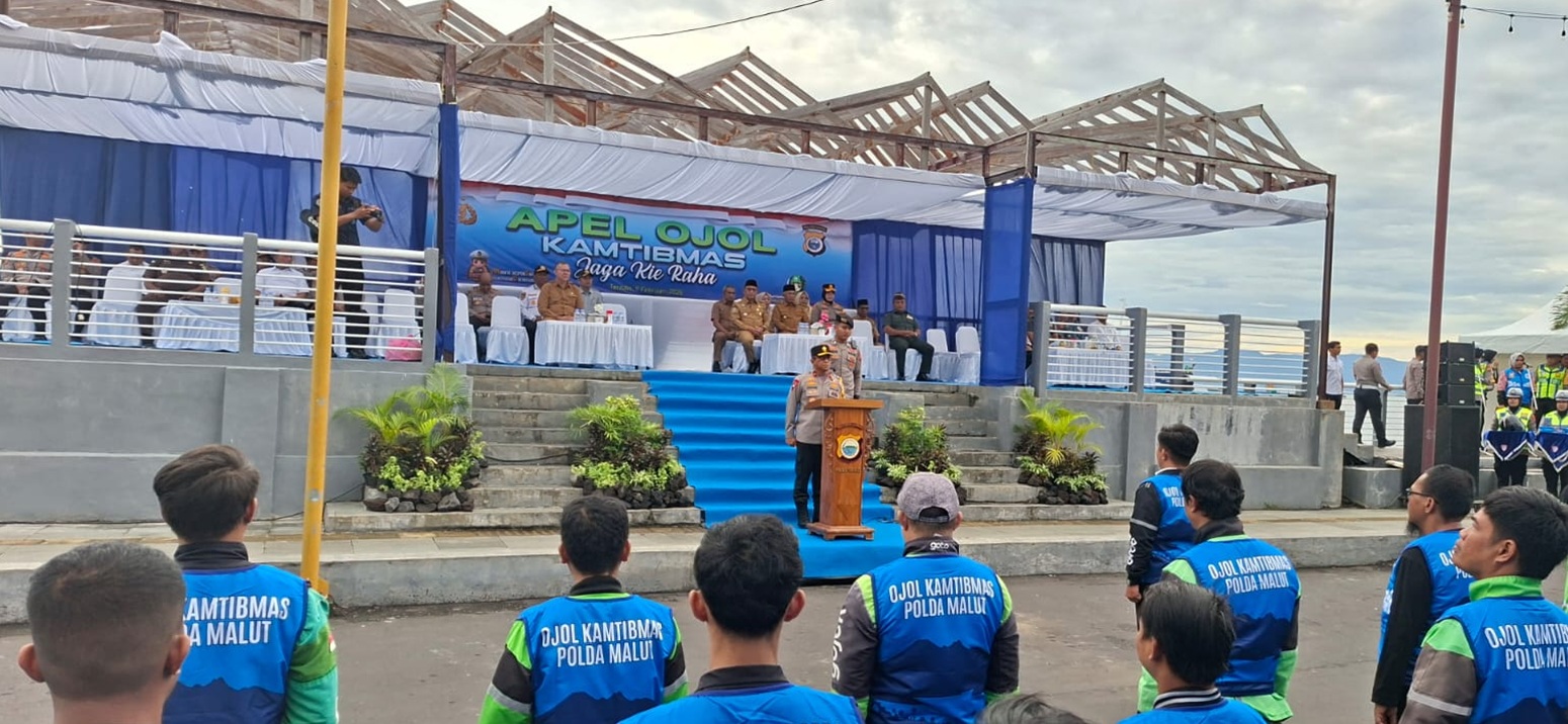 Ratusan Driver Ojol Malut Kini Jadi Mitra Strategis Polri