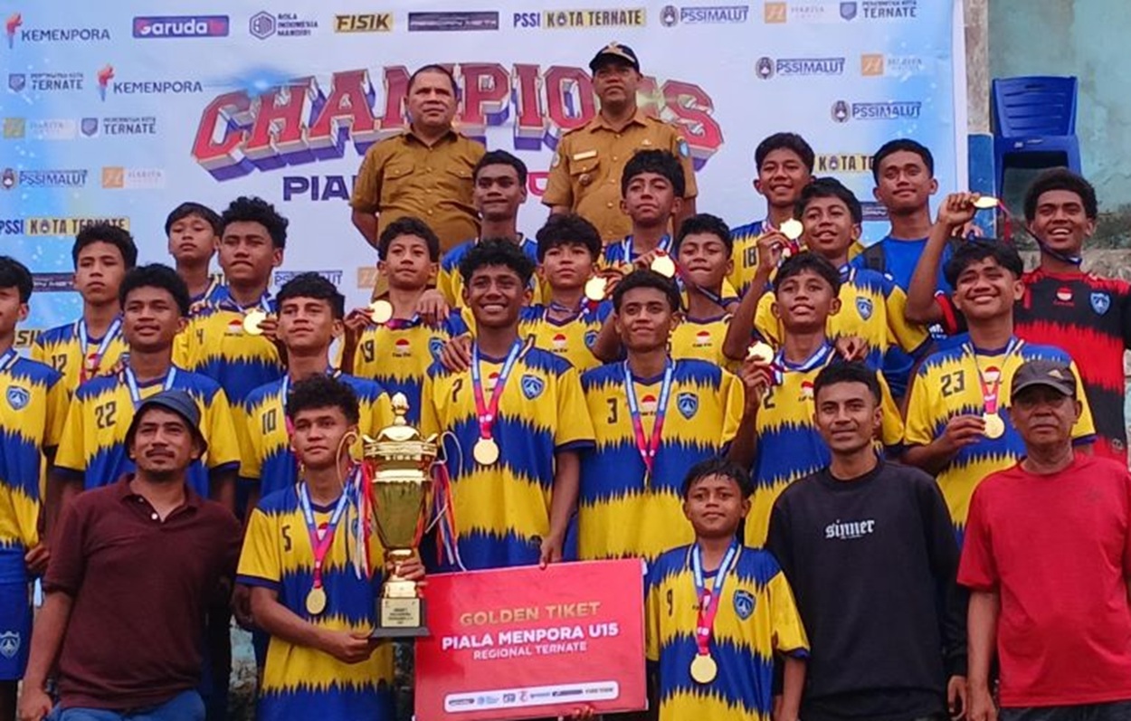 SSB Tunas Palapa Ternate Raih Juara Piala Menpora U15 Regional
