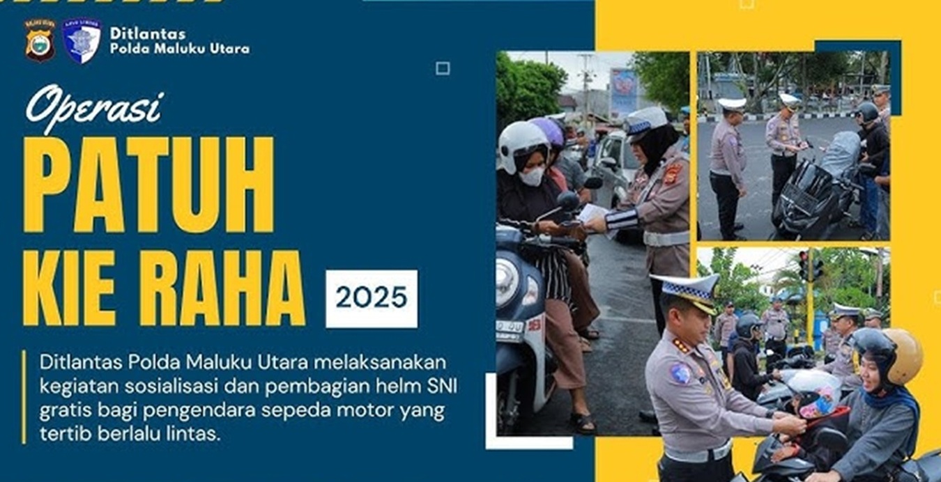Operasi Patuh Kieraha 2025: Jaring Ribuan Pelanggar Lalu Lintas di Maluku Utara