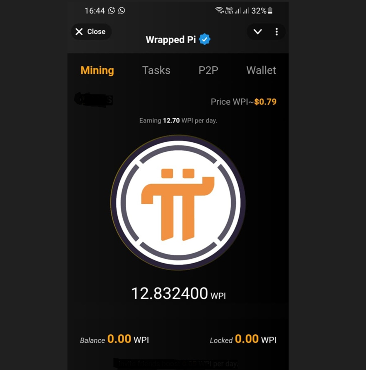 GRATIS! Cara Mining Wrapped Pi ($WPI) 1 Token/Hari Otomatis Cuma Modal HP