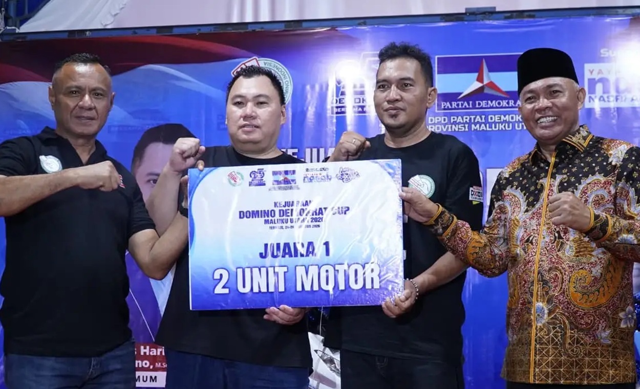 Kejuaraan Domino Demokrat Cup 2026 di Ternate Resmi Ditutup, Ini Daftar Pemenangnya