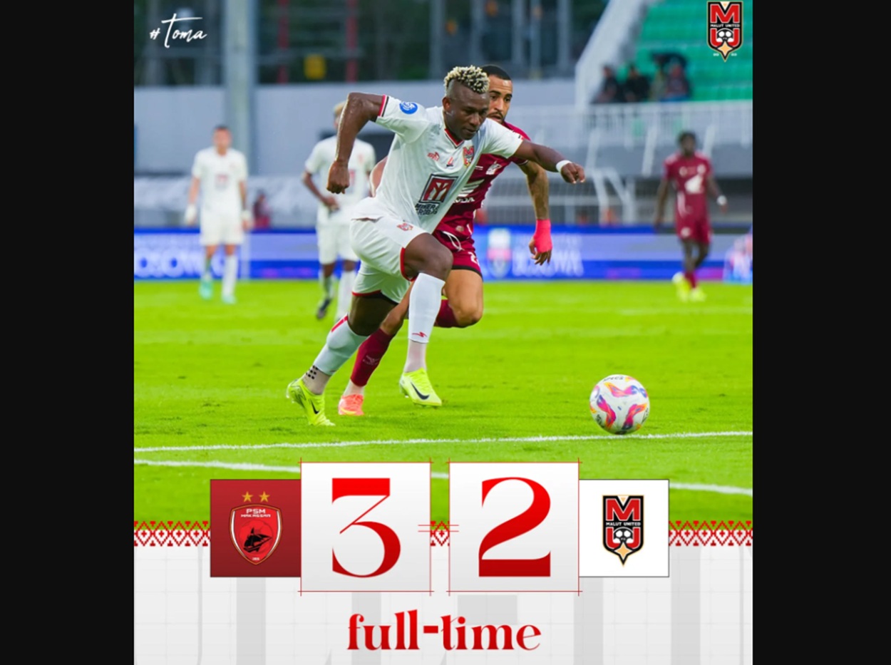 DRAMA INJURY TIME BALOTELLI HERO! Gol Menit 90+5' PSM Taklukkan Malut United 3-2, Rekor Tak Terkalahkan Punah