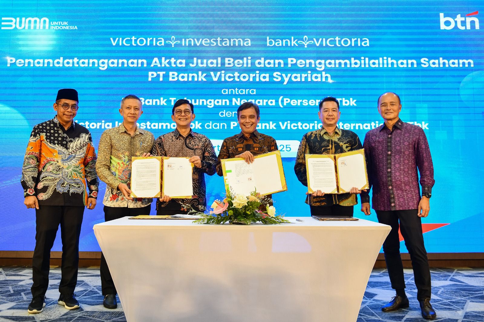 BTN Resmi Akuisisi Bank Victoria Syariah, Targetkan BTN Syariah Jadi Bank Syariah Nomor 2 di Indonesia