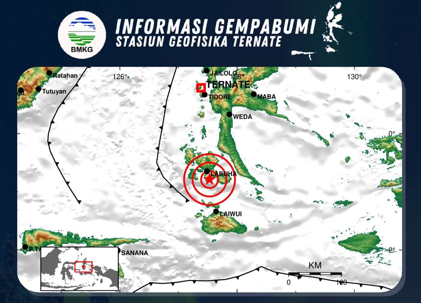 Gempa M4.0 Guncang Labuha! Warga Panik, Waspada Sesar Aktif