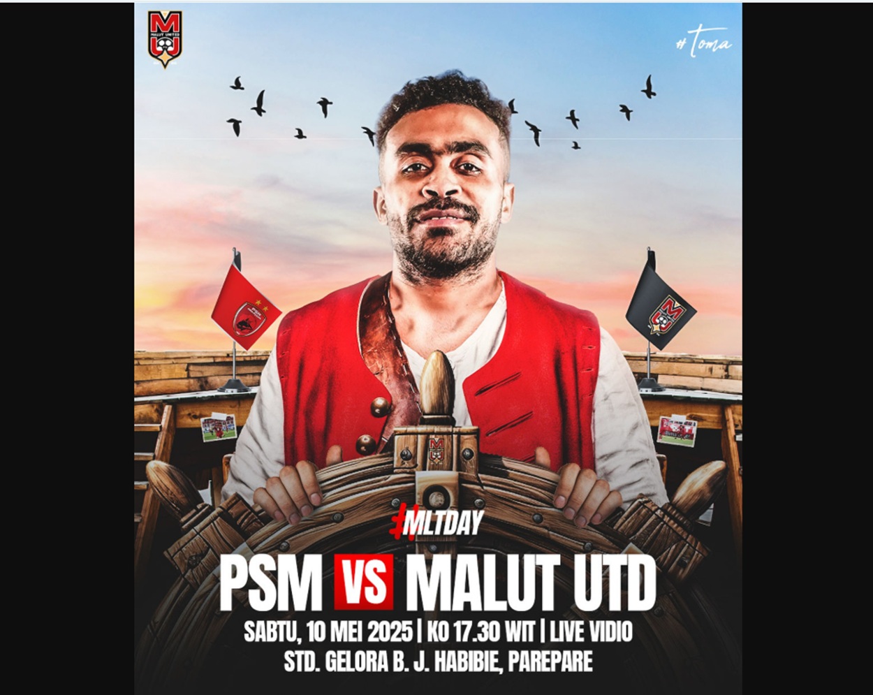 LIVE STREAMING PSM Makassar vs Malut United: Link Resmi & Prediksi Skor
