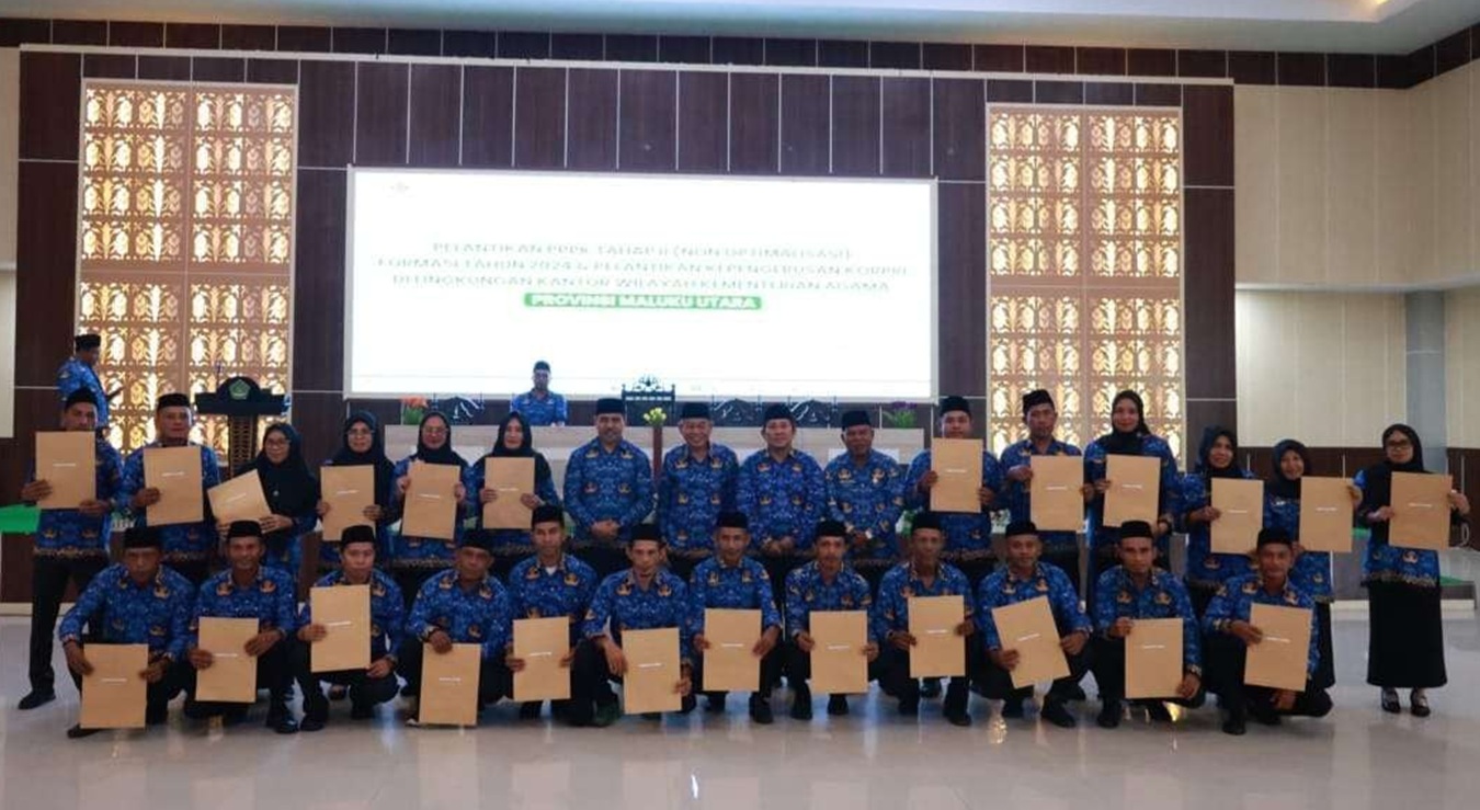182 PPPK Kemenag Malut Resmi Jadi ASN