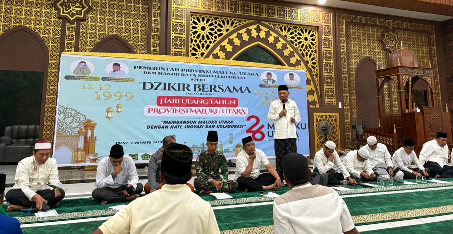 Hari Jadi Malut ke-26 Dirayakan dengan Gema Dzikir Akbar
