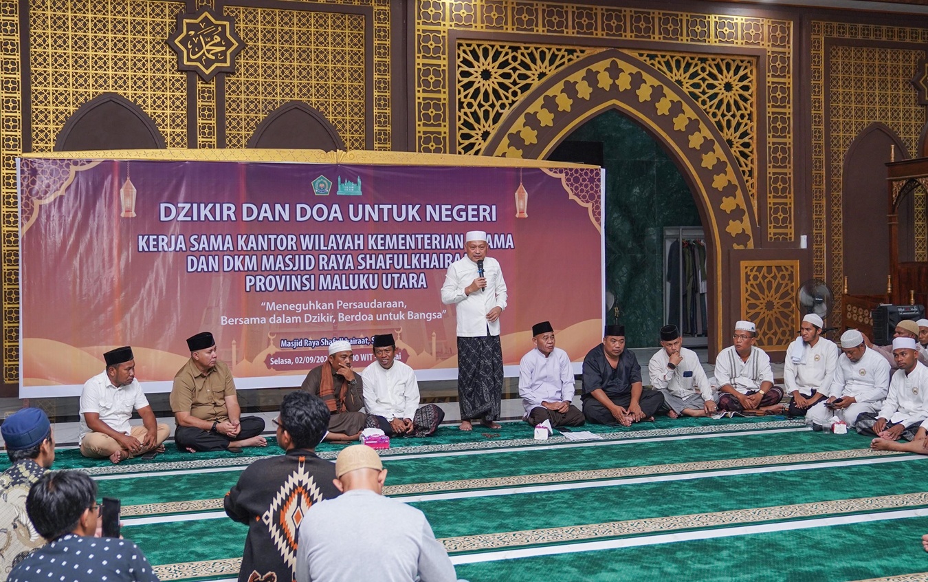 Dzikir Kebangsaan di Sofifi: Wagub Sarbin Sehe Ajak Warga Jaga Kedamaian