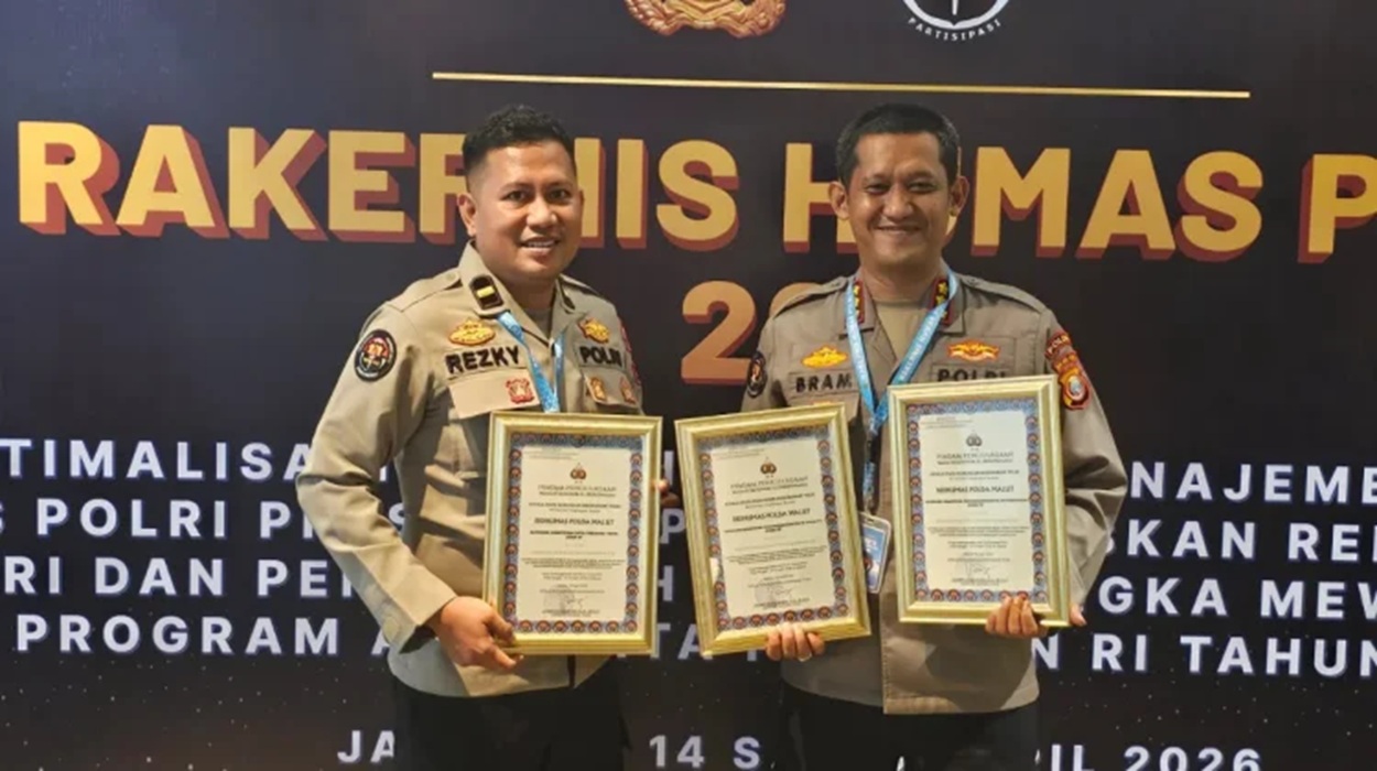 TRIO PENGHARGAAN! Bidhumas Polda Malut Sapu Bersih Rakernis Polri 2026