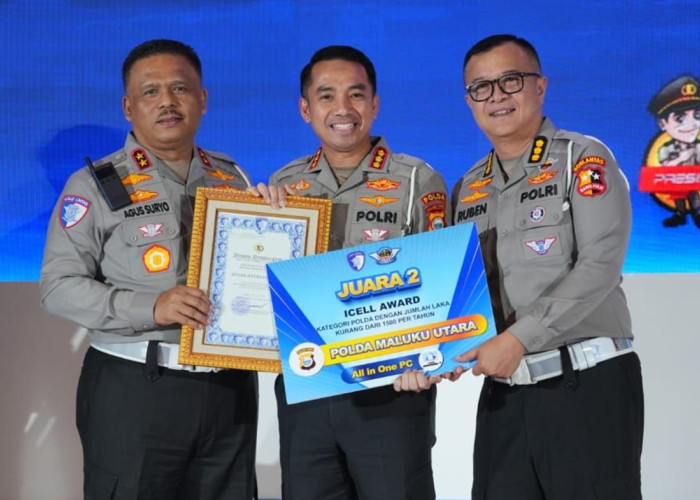 Terobosan Teknologi iCELL, Ditlantas Malut Sabet Penghargaan Terbaik Nasional