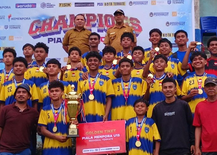 SSB Tunas Palapa Ternate Raih Juara Piala Menpora U15 Regional