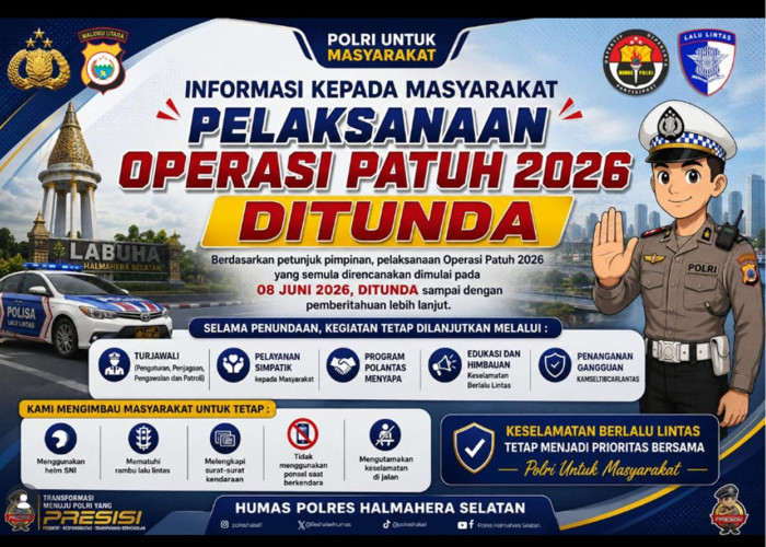 Operasi Patuh Kie Raha 2026 di Maluku Utara BATAL Digelar Bulan Juni, Ada Apa?