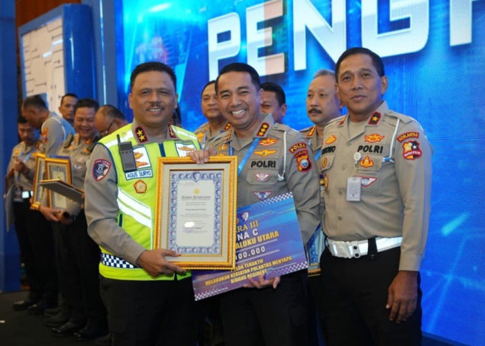 Ditlantas Malut Raih Peringkat 3 'Polisi Menyapa' Terbaik Nasional