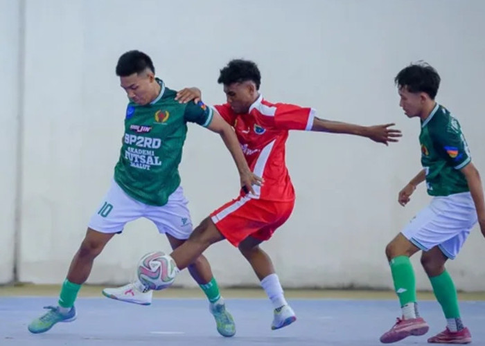Halut Belum Terkalahkan! Tuan Rumah Sikat Halsel, Kokoh di Puncak Klasemen Futsal Porprov V