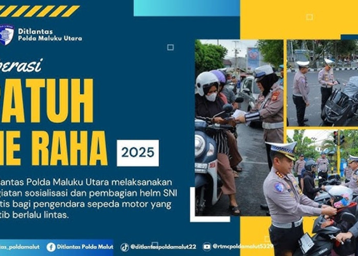 Operasi Patuh Kie Raha 2025: Ribuan Pengendara di Malut Disanksi