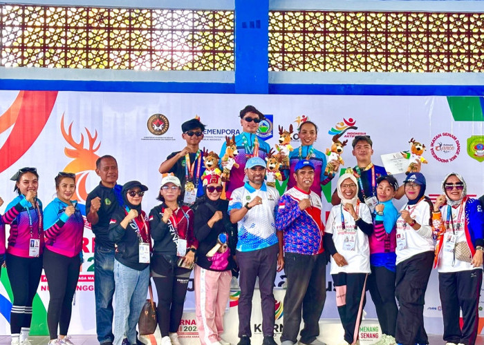 Fornas NTB 2025: Maluku Utara Juara Umum Senam Dance Mix, Atlet Rifaldi dan Novita Bintang Lapangan