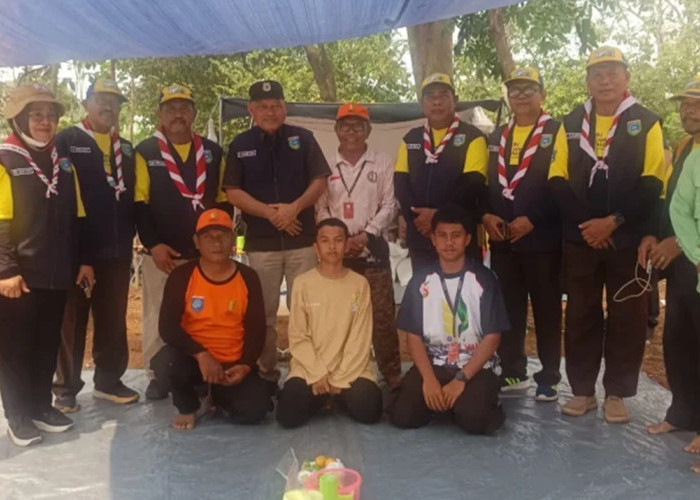 Bakar Semangat di Cibubur! Wagub Sarbin Sehe Sambangi Tenda Kontingen Jamnas XII Malut