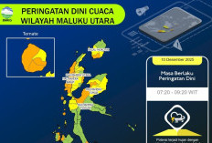 Gelombang Laut Capai 2 Meter! Waspada Cuaca Ekstrem di Maluku Utara Mulai 11 Desember