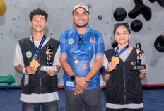 Sabet 2 Emas Sekaligus, Cabor Panjat Tebing Dongkrak Posisi Kontingen Haltim di Porprov V Malut